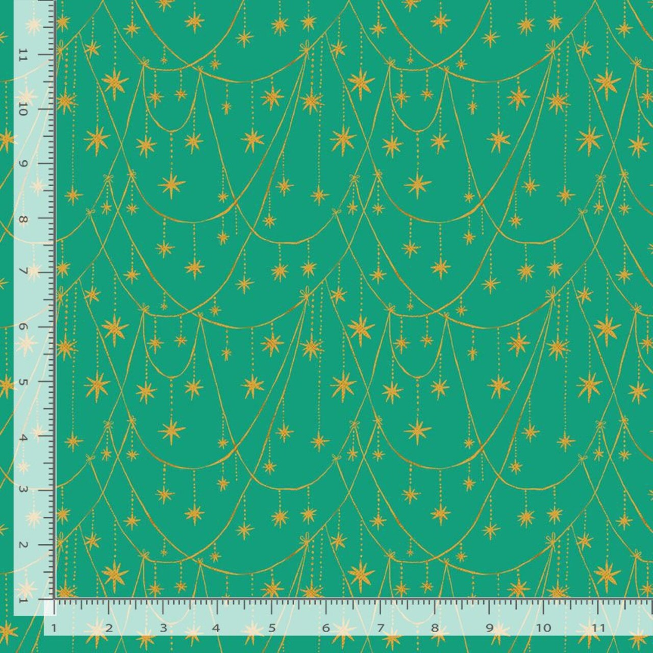 Star Garland in Peacock (stella-dfg3187 peacock) | Holly Jolly | Faye Guanipa | Dear Stella